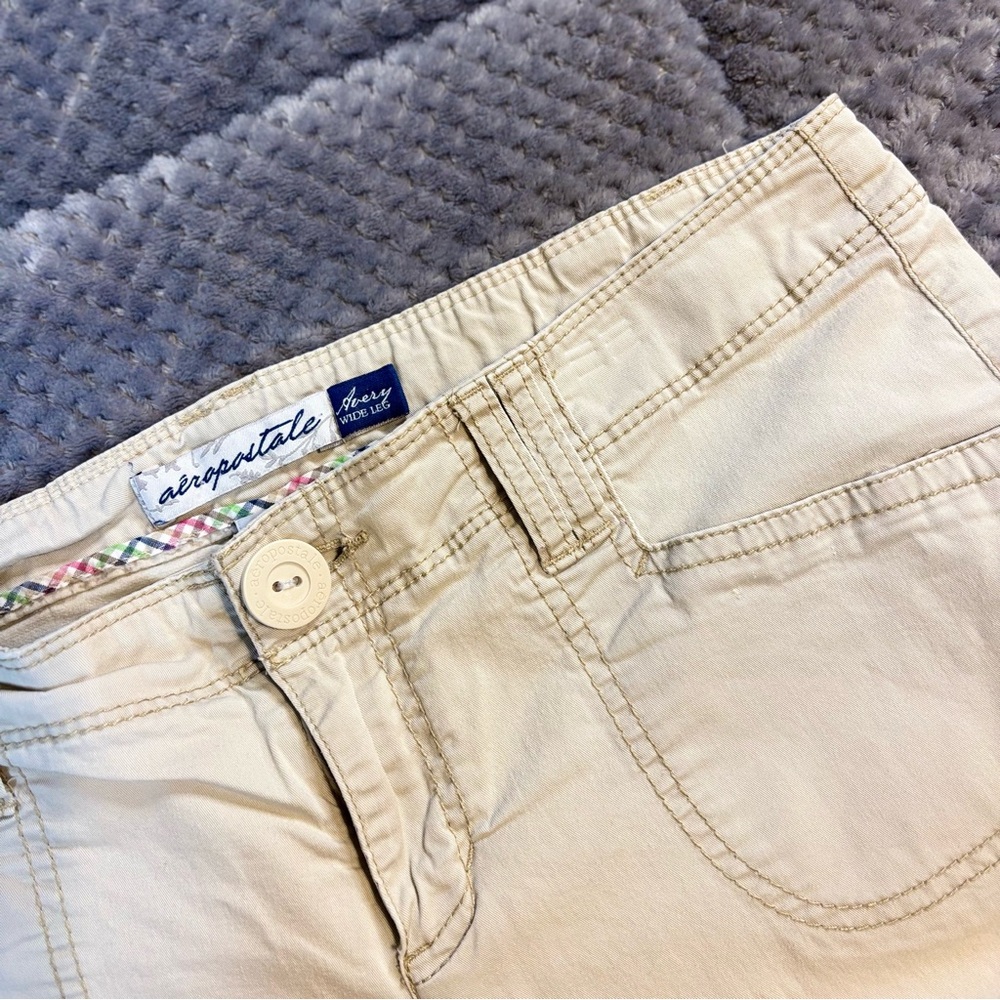 Aeropostale‎ Cream Wide Leg Pants